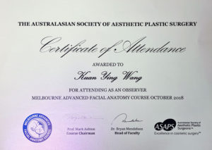 Melbourne Advanced Facial Anatomy Course 王冠穎醫師